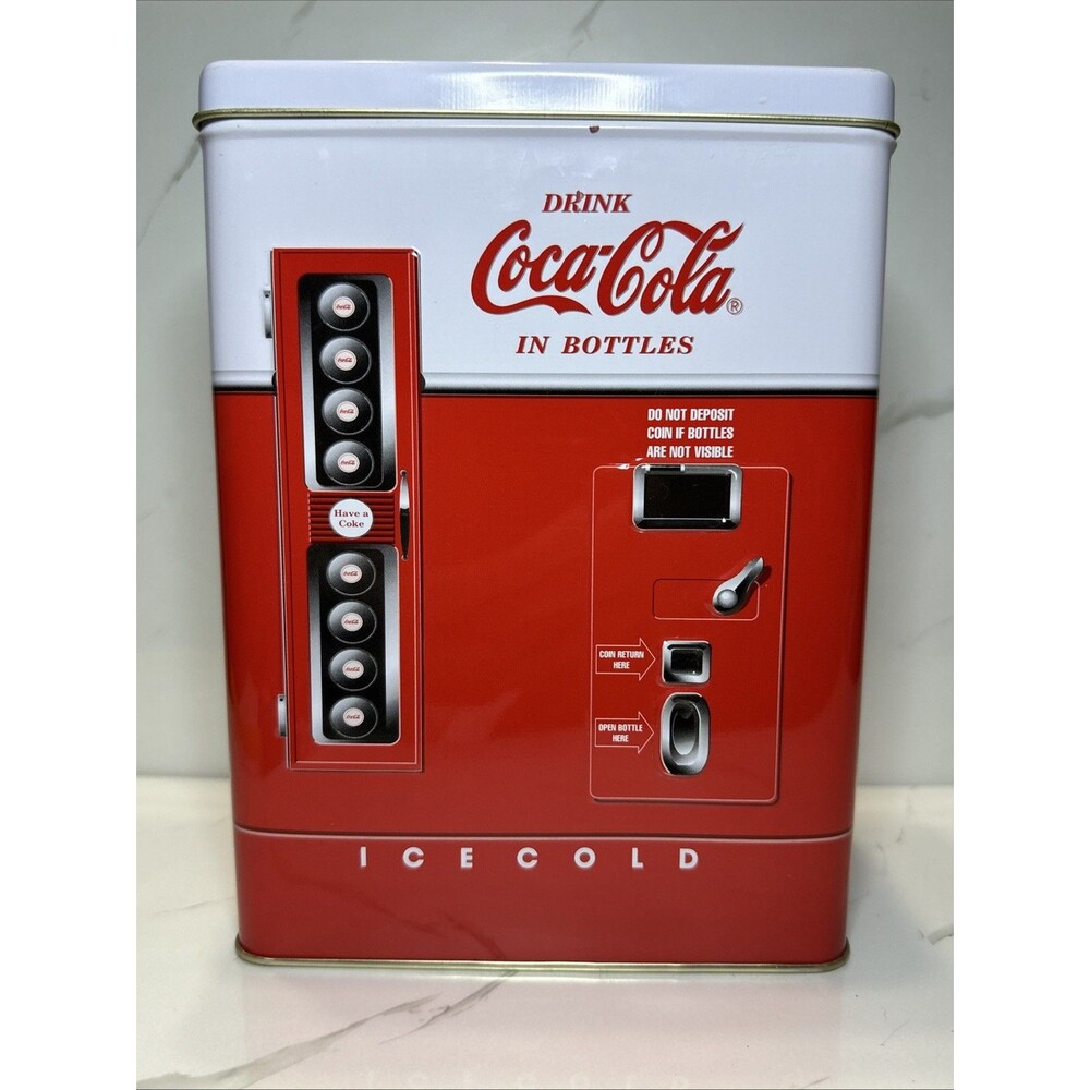 Coca-Cola Vending Machine Tin 1997 Have a Coke Ice Cold Collectible
